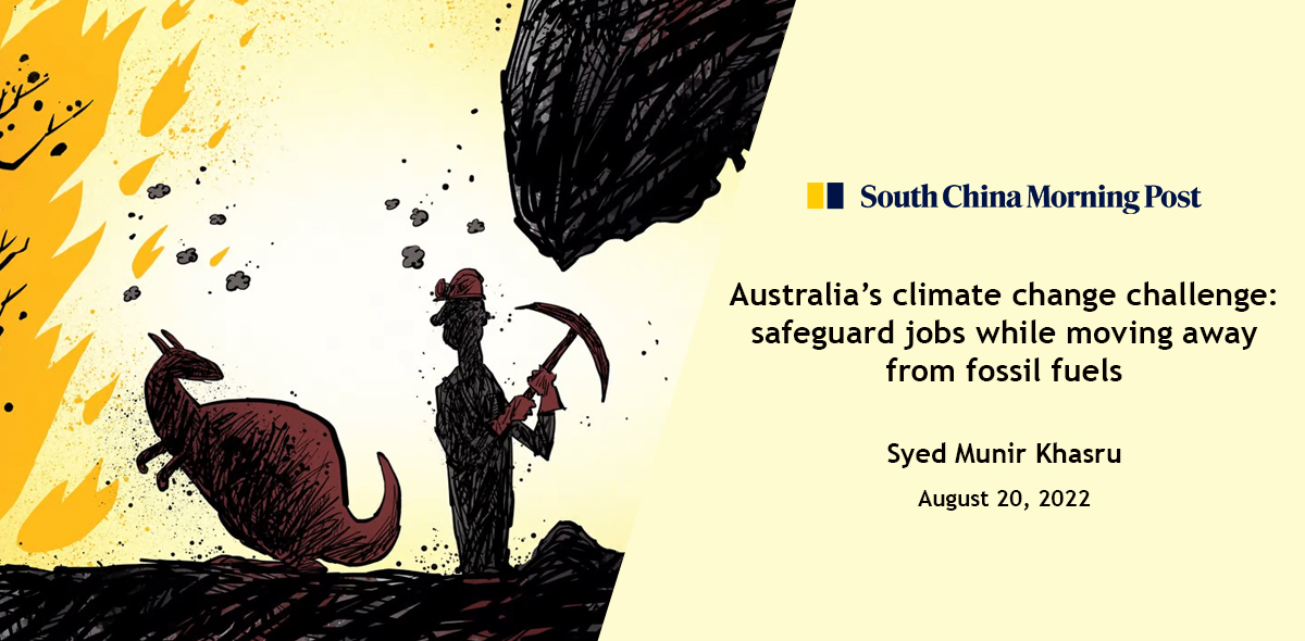 Australia’s climate change challenge:  safeguard jobs while moving away from fossil fuels